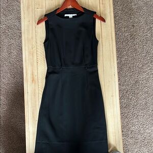 Diane Von Furstenberg Black Sheath Mini Dress